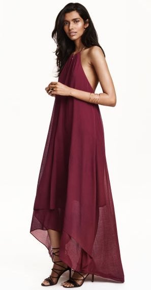 vestido espalda al aire H&M